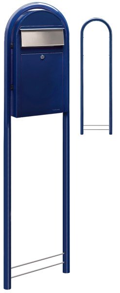 Bobi Grande S Blau Standbriefkasten