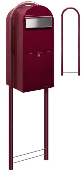 Briefkasten Bobi Jumbo Bordeaux