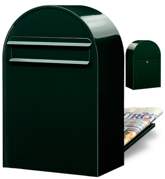 Briefkasten Bobi Classic B Schwarzgrün