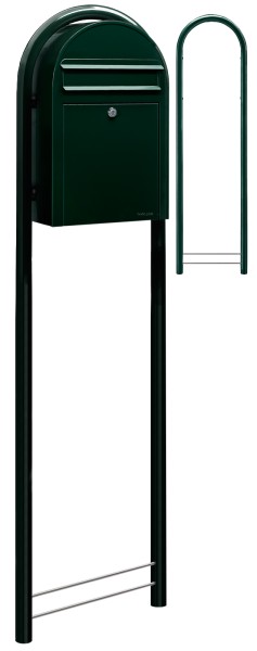 Schwarzgrün Bobi Classic Standbriefkasten