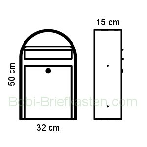 Bobi Classic S Briefkasten Abmessungen